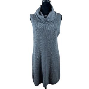 Motive Cowl Neck Sweater Tunic Gray Size Large